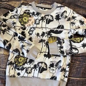 OPENING CEREMONY 100% Cotton Graphic Tropical Print Sweatshirt MULTICOLOR / XS